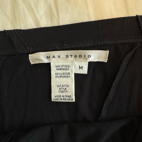 Vintage Max Studio Black Women's Maxi Skirt Medium - Picture 2 of 3